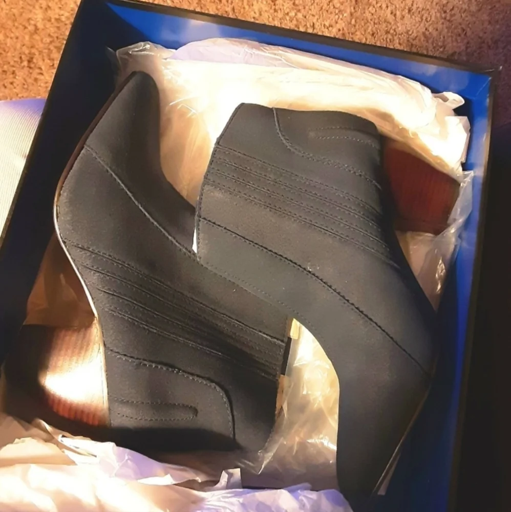 Joe's Navy Suede Ankle Boots